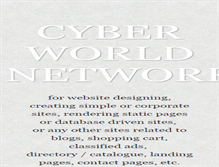 Tablet Screenshot of cyberworldnetwork.com